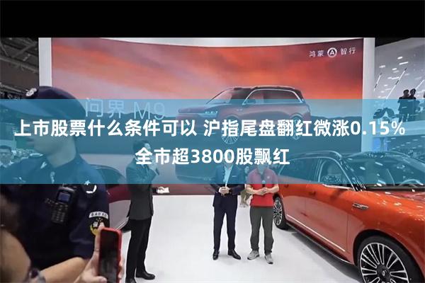 上市股票什么条件可以 沪指尾盘翻红微涨0.15% 全市超3800股飘红