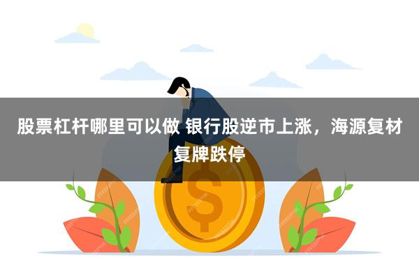 股票杠杆哪里可以做 银行股逆市上涨，海源复材复牌跌停