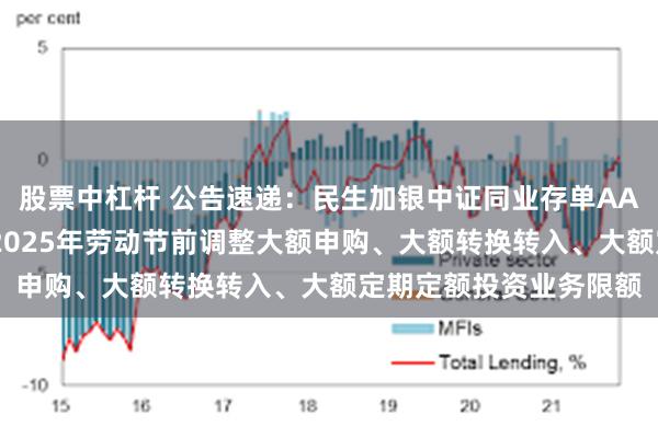 股票中杠杆 公告速递：民生加银中证同业存单AAA指数7天持有期基金2025年劳动节前调整大额申购、大额转换转入、大额定期定额投资业务限额