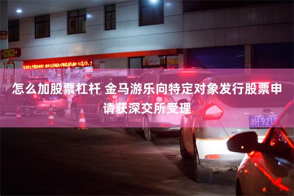 怎么加股票杠杆 金马游乐向特定对象发行股票申请获深交所受理