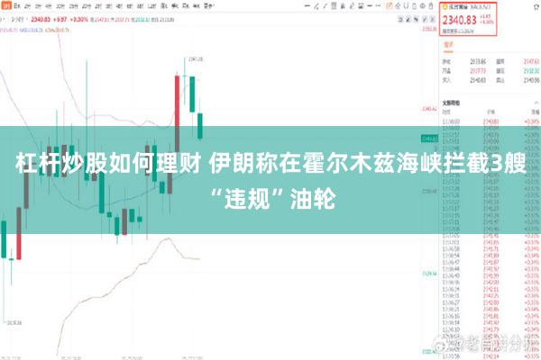 杠杆炒股如何理财 伊朗称在霍尔木兹海峡拦截3艘“违规”油轮