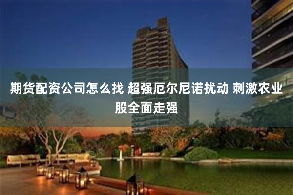 期货配资公司怎么找 超强厄尔尼诺扰动 刺激农业股全面走强