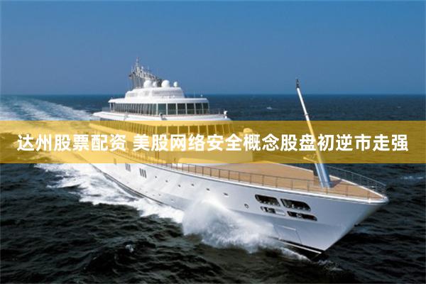 达州股票配资 美股网络安全概念股盘初逆市走强