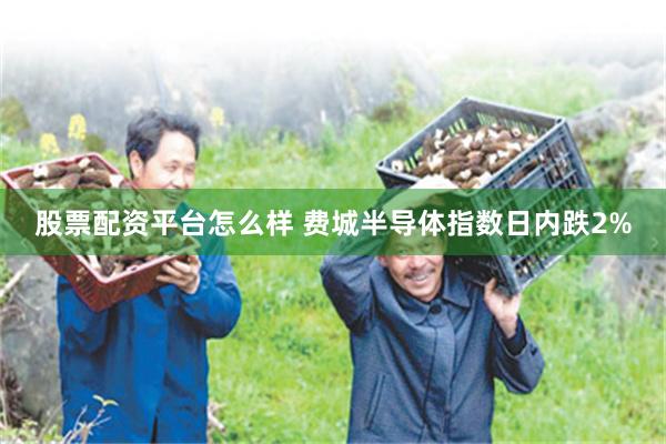 股票配资平台怎么样 费城半导体指数日内跌2%