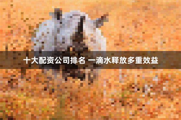 十大配资公司排名 一滴水释放多重效益