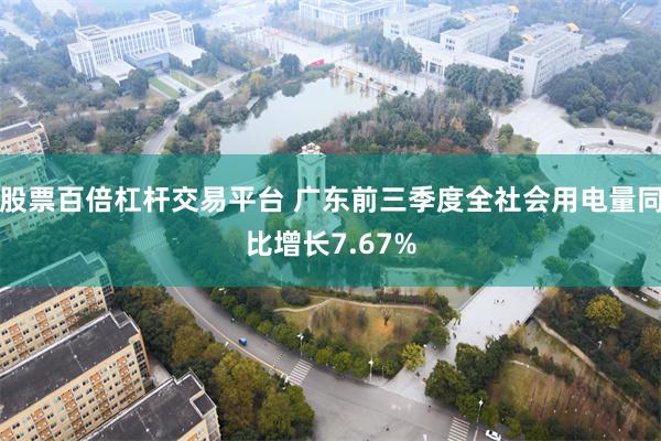 股票百倍杠杆交易平台 广东前三季度全社会用电量同比增长7.67%
